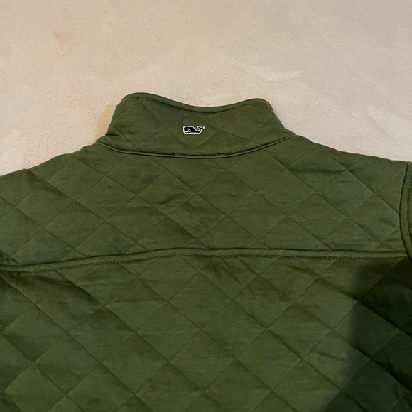 Vineyard Vines green quilted quarter-zip pullover - Picture 5 of 5